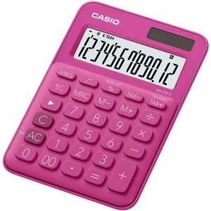 Stolni kalkulator Casio MS-20UC Crvena Zaslon (broj mjesta): 12 solarno napajanje, baterijski pogon (Š x V x d) 105 x 23 x 149.5 slika