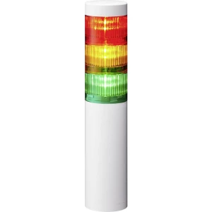 Signalni toranj LED Patlite LR6-3M2WJNW-RYG 3-bojno, Crvena, Žuta, Zelena 3-bojno, Crvena, Žuta, Zelena Stalno svjetlo 24 V/DC slika
