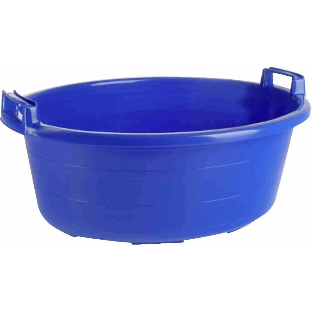 Ovalna kada 55 cm / 27 l plave uzdignute ručke slika