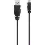 Belkin USB 2.0 Priključni kabel [1x Muški konektor USB 2.0 tipa A - 1x Muški konektor USB 2.0 tipa Micro B] 0.9 m Crna pozlaćeni