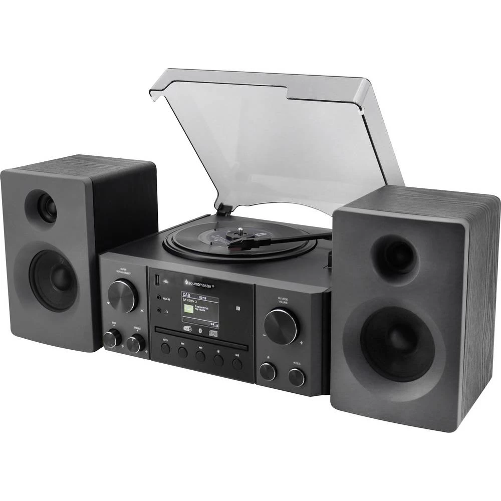 soundmaster stereo uređaj DAB+, UKW, USB, MP3, Bluetooth®, AUX, CD, funkcija alarma slika