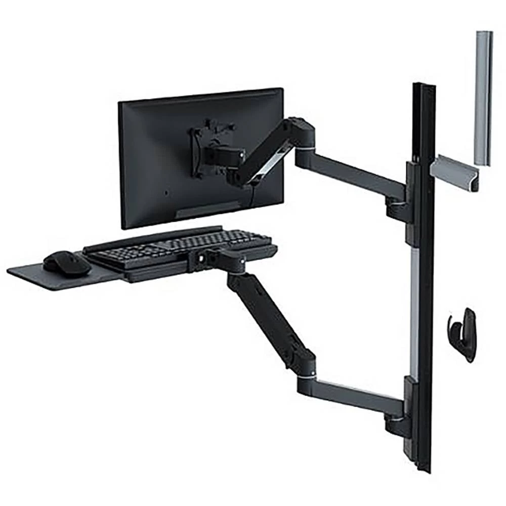 Ergotron LX serija 45-696-292 nosač za ravni ekran, 86,4 cm (34"), zidni, crni slika