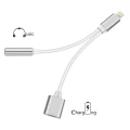 Felixx Premium kombinirani kabel/audio kabel/kabel za punjenje [1x muški konektor Apple dock lightning - 1x utičnica-Apple light slika