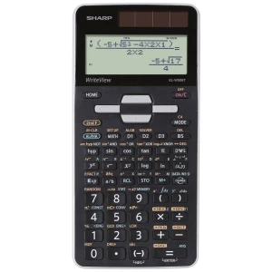 Sharp ELW506 T-GY školski kalkulator crna/srebrna Zaslon (broj mjesta): 16 baterijski pogon, solarno napajanje (Š x V x D) 80 x 166 x 14 mm slika