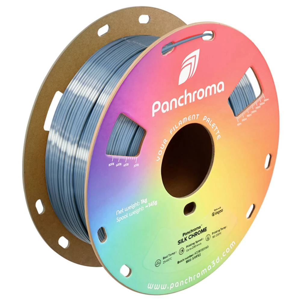Polymaker CA03005 Panchroma™ Silk 3D pisač filament PLA svilenkasti sjaj 1.75 mm 1000 g krom 1 kom. slika