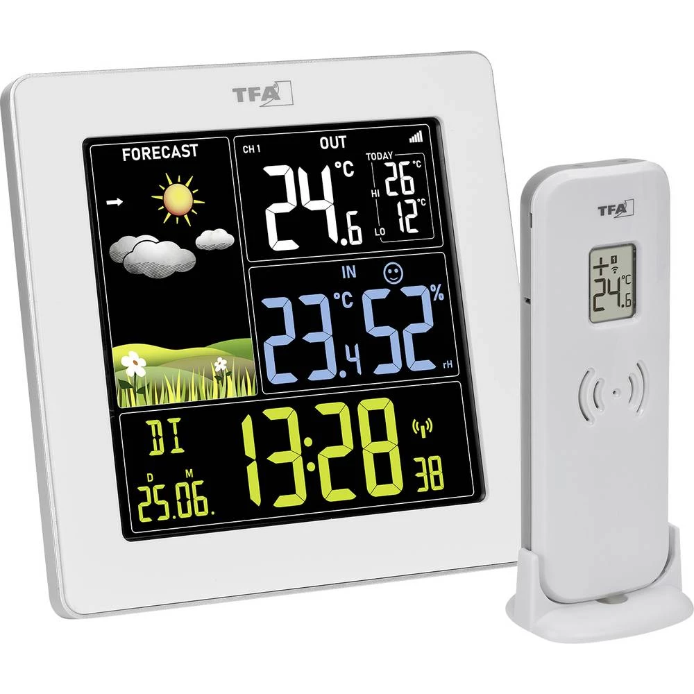 TFA Dostmann SUN 2 35.1174.02 bežična vremenska stanica Predviđanje za 12 do 24 sata Broj senzora maks. 3 kom. slika