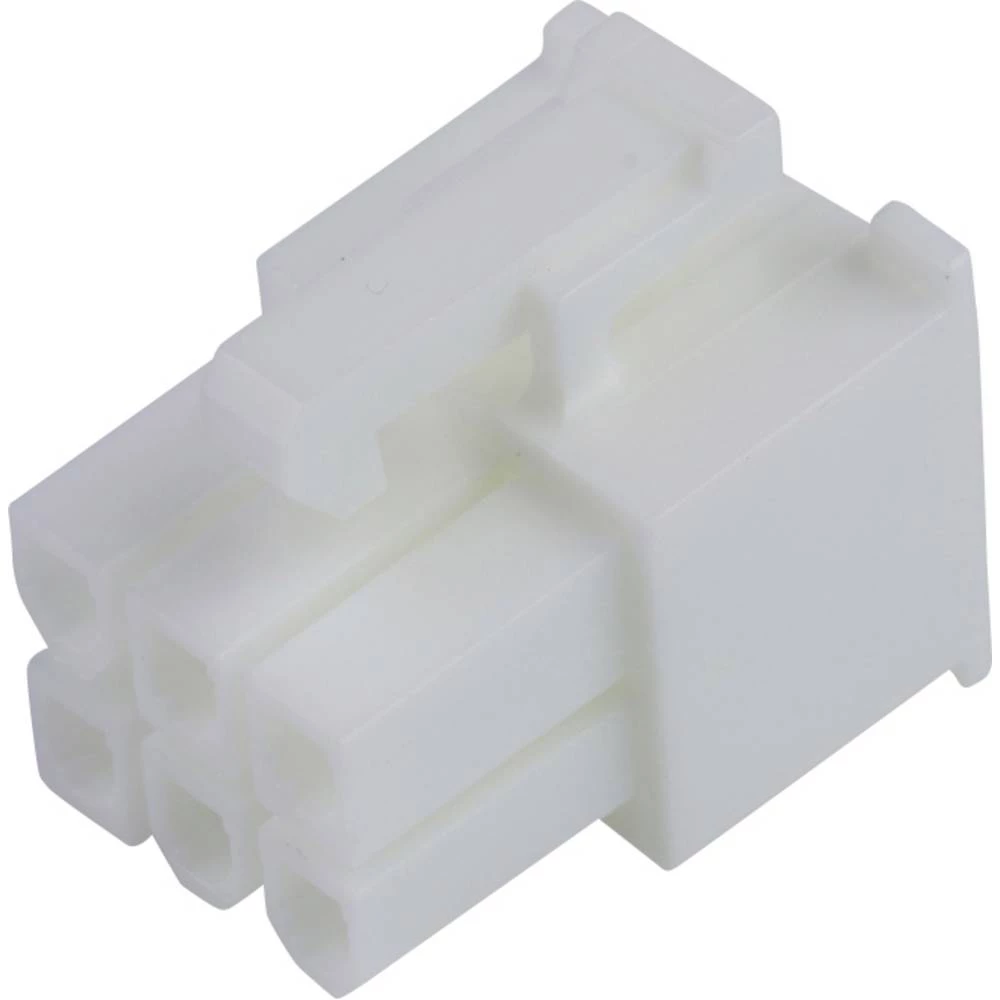 Molex 39012065 Mini-Fit Jr. Receptacle Housing, Dual Row, 6 Circuits, UL 94V-0, Natural slika