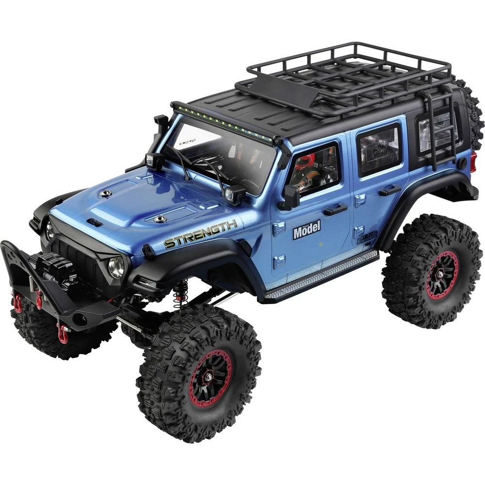 WL Toy plava (metalik) boja s četkama 1:10 RC model automobila električni crawler pogon na sva četiri kotača (4wd) RtR 2 slika