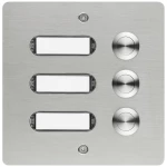 Grothe 55403 tipka za zvono s natpisnom pločicom, osvjetljeno nehrđajući čelik V2A