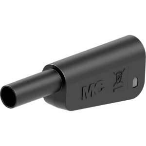 Stäubli SLM-4N-46 sigurnosni lamelni muški konektor utikač Zatik-Ø: 4 mm crna 1 St. slika