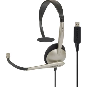 KOSS CS95 pc naglavne slušalice sa mikrofonom USB sa vrpcom na ušima crna, zlatna slika