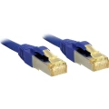 LINDY 47284 RJ45 mrežni kabel, Patch kabel cat 6a (sirovi kabel cat 7) S/FTP 15.00 m plava boja sa zaštitom za nosić 1 St. slika
