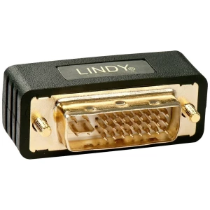 LINDY 41099 DVI adapter [1x muški konektor dvi, 24 + 5 polova - 1x ženski konektor dvi, 24 + 5 polova] crna slika