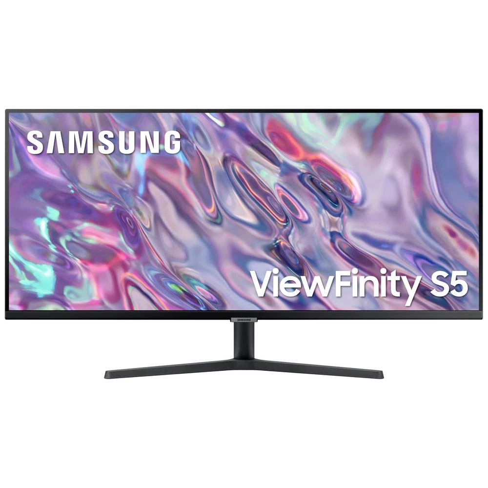 Samsung ViewFinity S5 S34C500GAU LED zaslon 86.4 cm (34 palac) Energetska učinkovitost 2021 G (A - G) 3440 x 1440 piksel UWQHD 5 ms DisplayPort, HDMI™, slušalice (3.5 mm jack) VA LCD slika