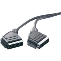 SCART TV, prijemnik (receiver) priključni kabel [1x SCART-utikač 1x SCART-utikač] 1.50 m crn slika