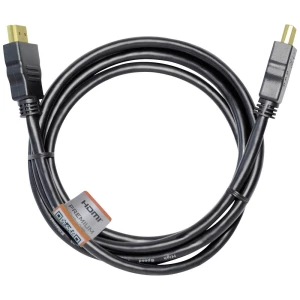 Maxtrack HDMI priključni kabel HDMI A utikač, HDMI A utikač 3.00 m crna C 215-3 L Ultra HD (4K) HDMI HDMI kabel slika