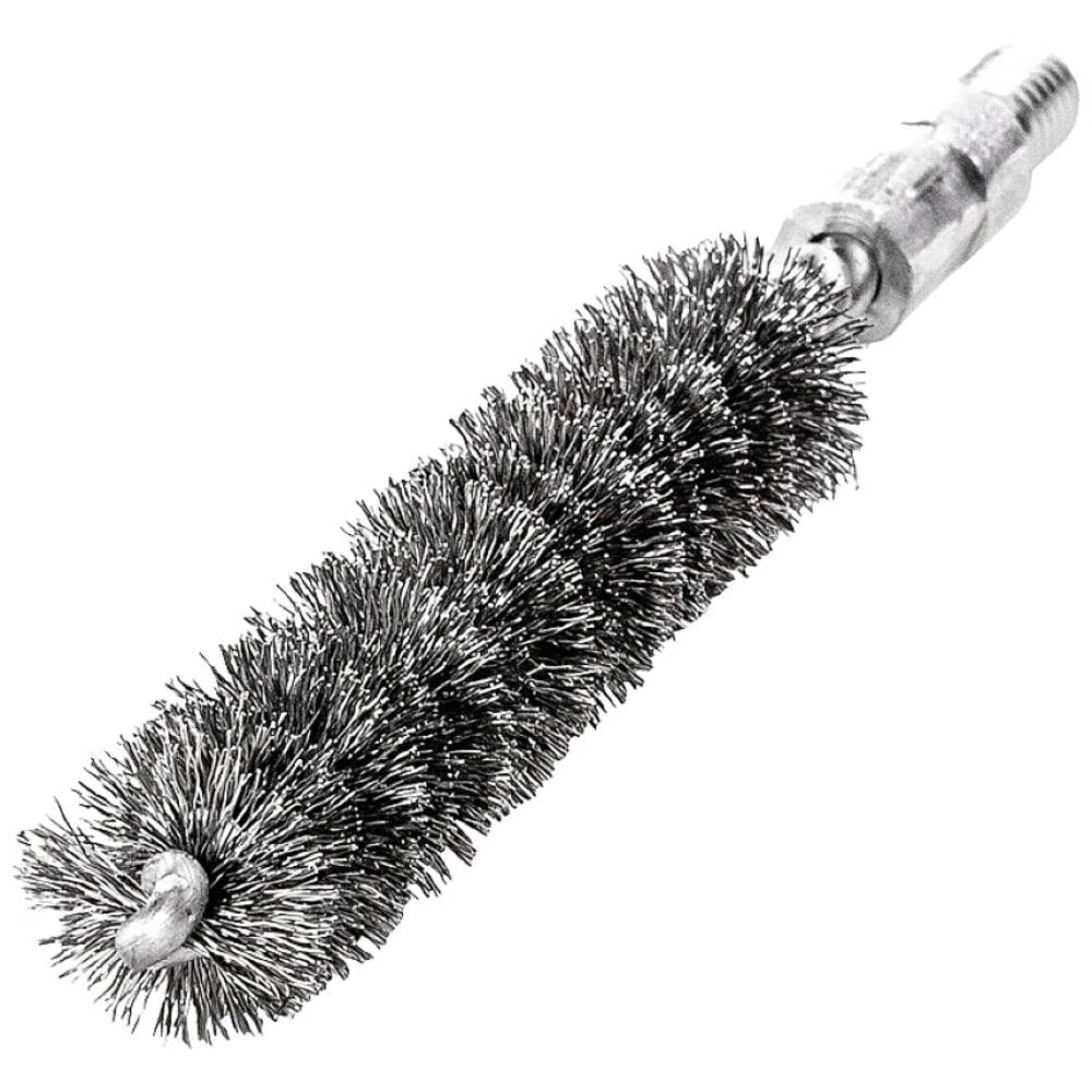 Lessmann Četka za cijevi L.115mm D.14mm čelična žica valovita ispuna L.80mm  500314 1 St. slika