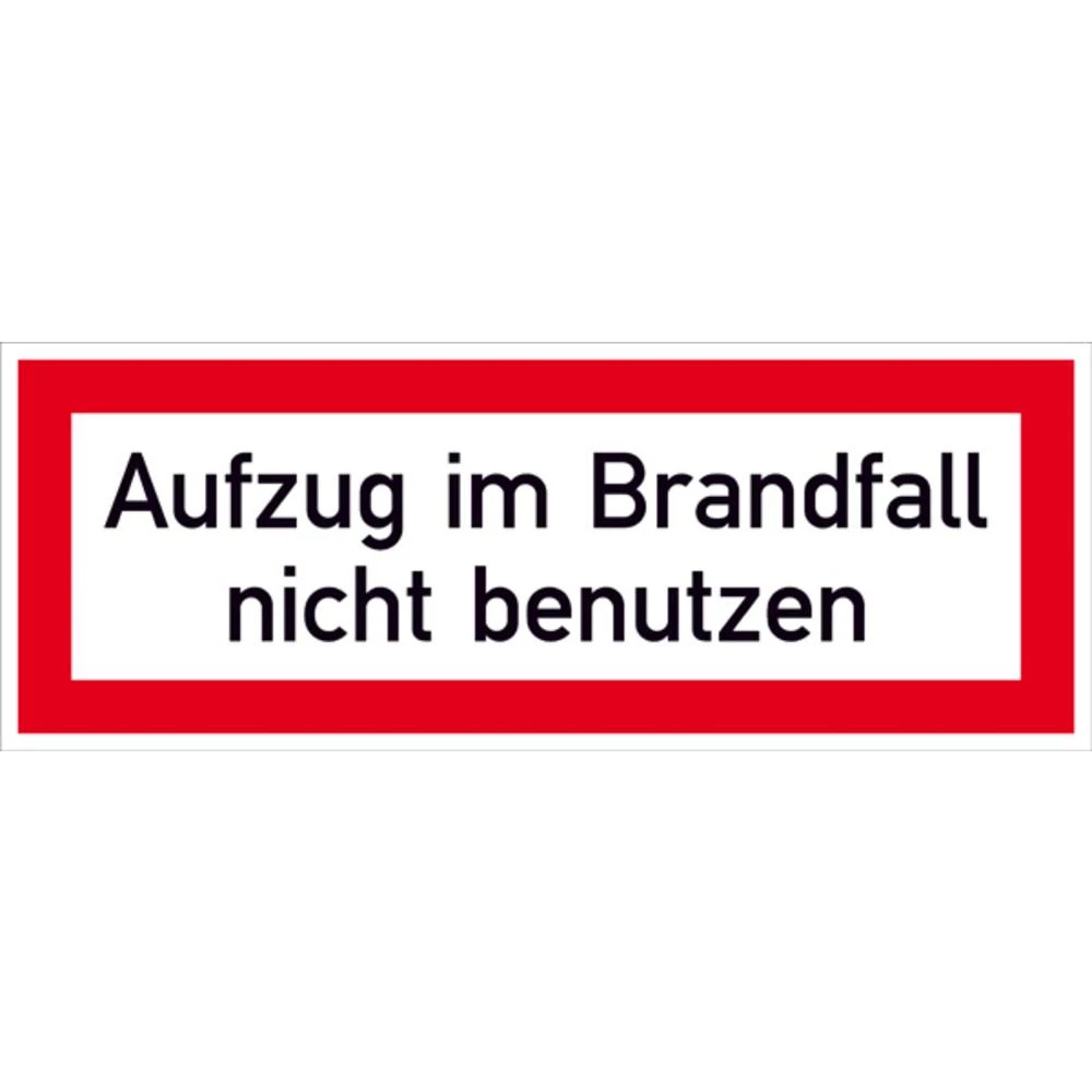SafetyMarking 21.2883 znak informacije Nemojte koristiti dizalo u slučaju požara samoljepljiva folija (Š x V) 148 mm x 5 slika