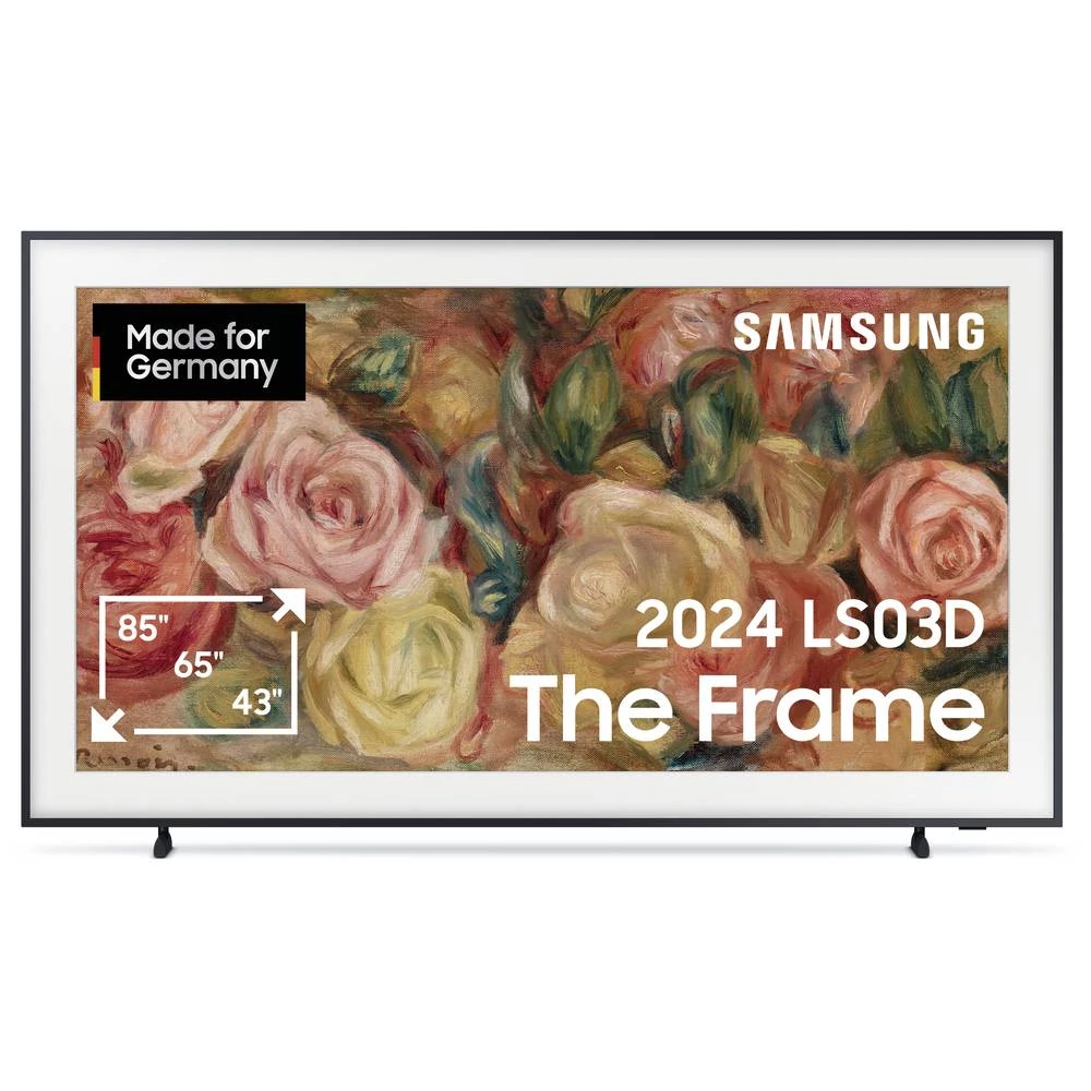 Samsung QLED 4K "The Frame" LS03D QLED-TV 214 cm 85 palac Energetska učinkovitost 2021 G (A - G) CI+, DVB-T2 HD, WLAN, U slika