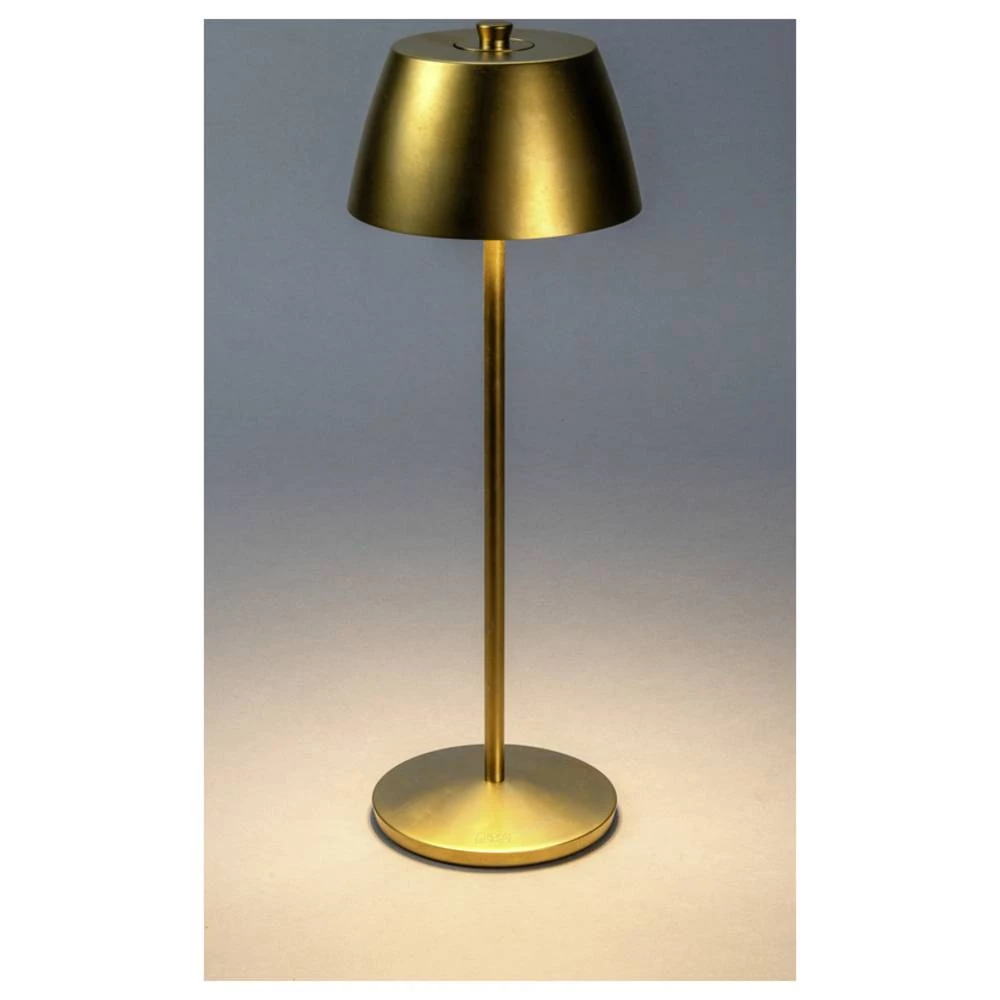 Konstsmide 7840-801 Eze LED akumulatorska stolna lampa zlatna (mat) slika