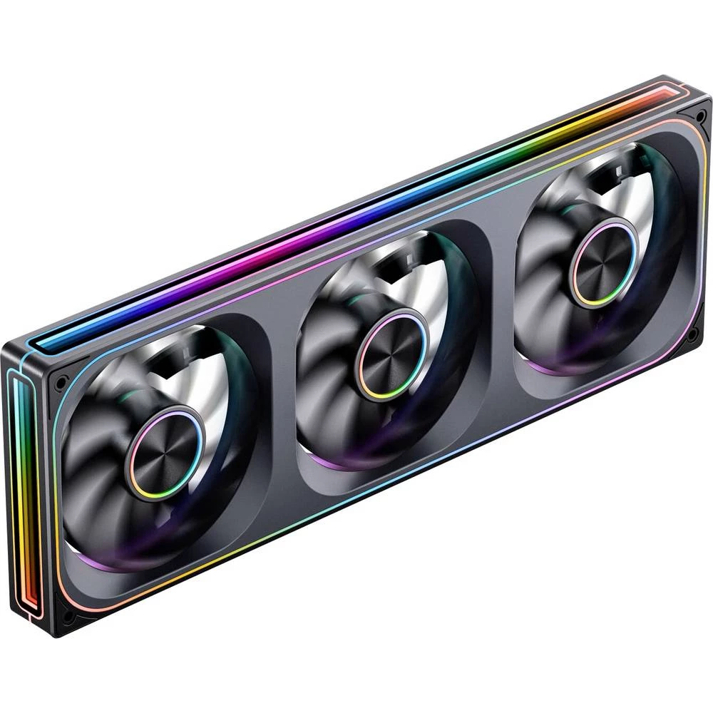Jonsbo ZA-360 ventilator za PC kućište crna uklj. LED rasvjeta slika