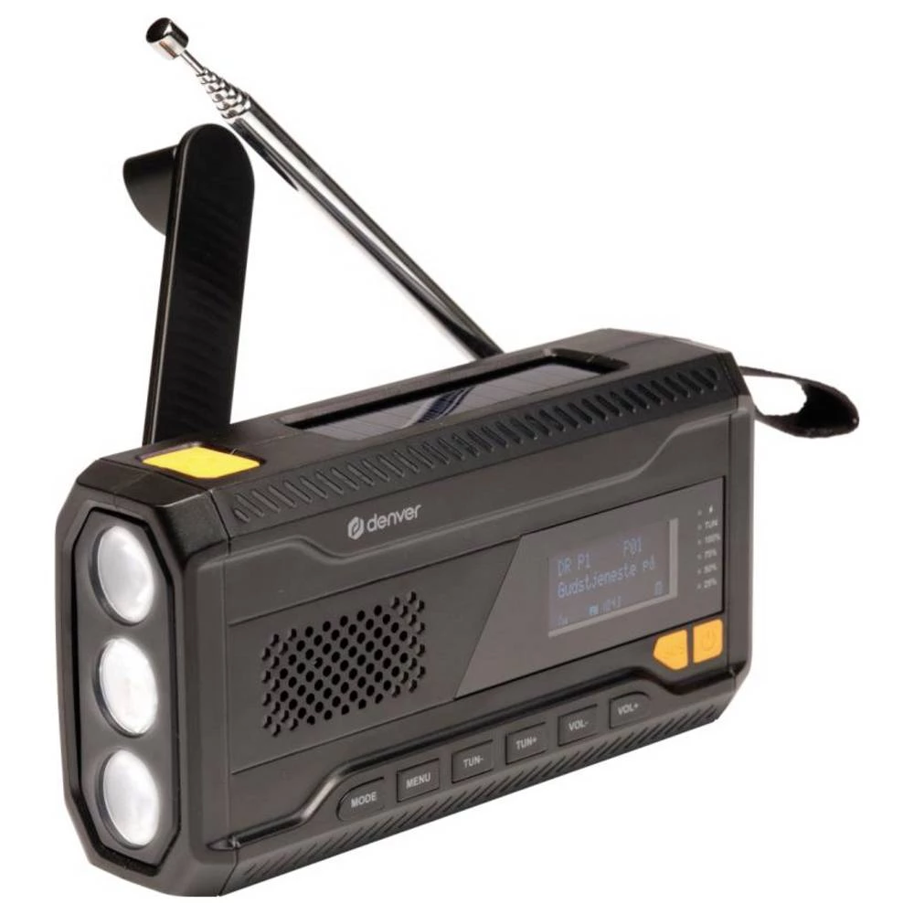 Denver SCD-2033 akumulatorski radio DAB+ (1012), FM DAB+, UKW funkcija punjenja baterije, ručna obrtaljka, mogućnost pun slika