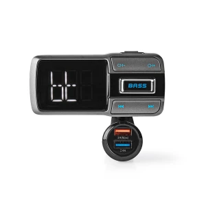 Nedis Bluetooth FM Transmiter | Bass | 2x USB | Micro SD Utor | Glasovne Komande slika