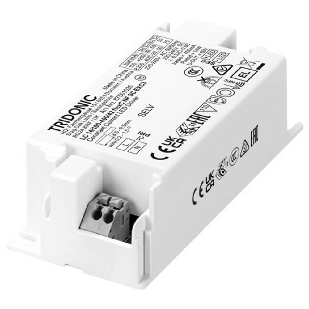 Tridonic LC 14W 100–400mA flexC NFC SC EXC3 LED pogonski sklop 14 W 0.4 A 7.5 - 42 V 1 kom. slika