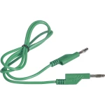 VOLTCRAFT mjerni kabel [lamelni muški konektor 4 mm - lamelni muški konektor 4 mm] 1.00 m zelena 1 St.
