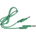 VOLTCRAFT mjerni kabel [lamelni muški konektor 4 mm - lamelni muški konektor 4 mm] 1.00 m zelena 1 St. slika