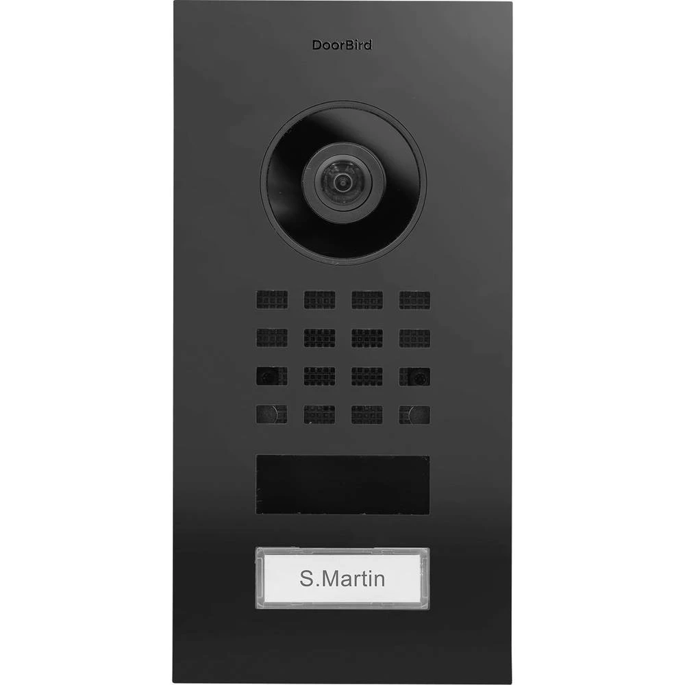 DoorBird D1101V UP portafon za vrata Bluetooth®, WLAN, lan vanjska jedinica grafitno-crna slika
