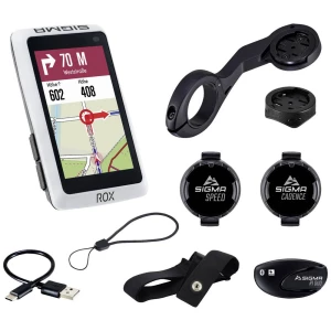 Sigma ROX 12.1 EVO Sensor Set - White navigacijski uređaj za bicikl bicikliranje europa Bluetooth®, gps, glonass slika