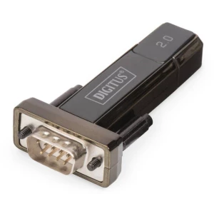 USB 2.0, Serijsko sučelje Adapter [1x Muški konektor USB 2.0 tipa A - 1x 9-polni muški konektor D-SUB] Crna pozlaćeni kontakti, slika