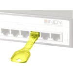 LINDY zaključavanje RJ45 LAN priključka   10-dijelni komplet žuta  uklj. 1 ključ 40482