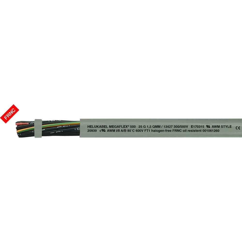 Helukabel MEGAFLEX® 500 kontrolni vod 12 G 0.50 mm² siva 13354-1000 1000 m slika