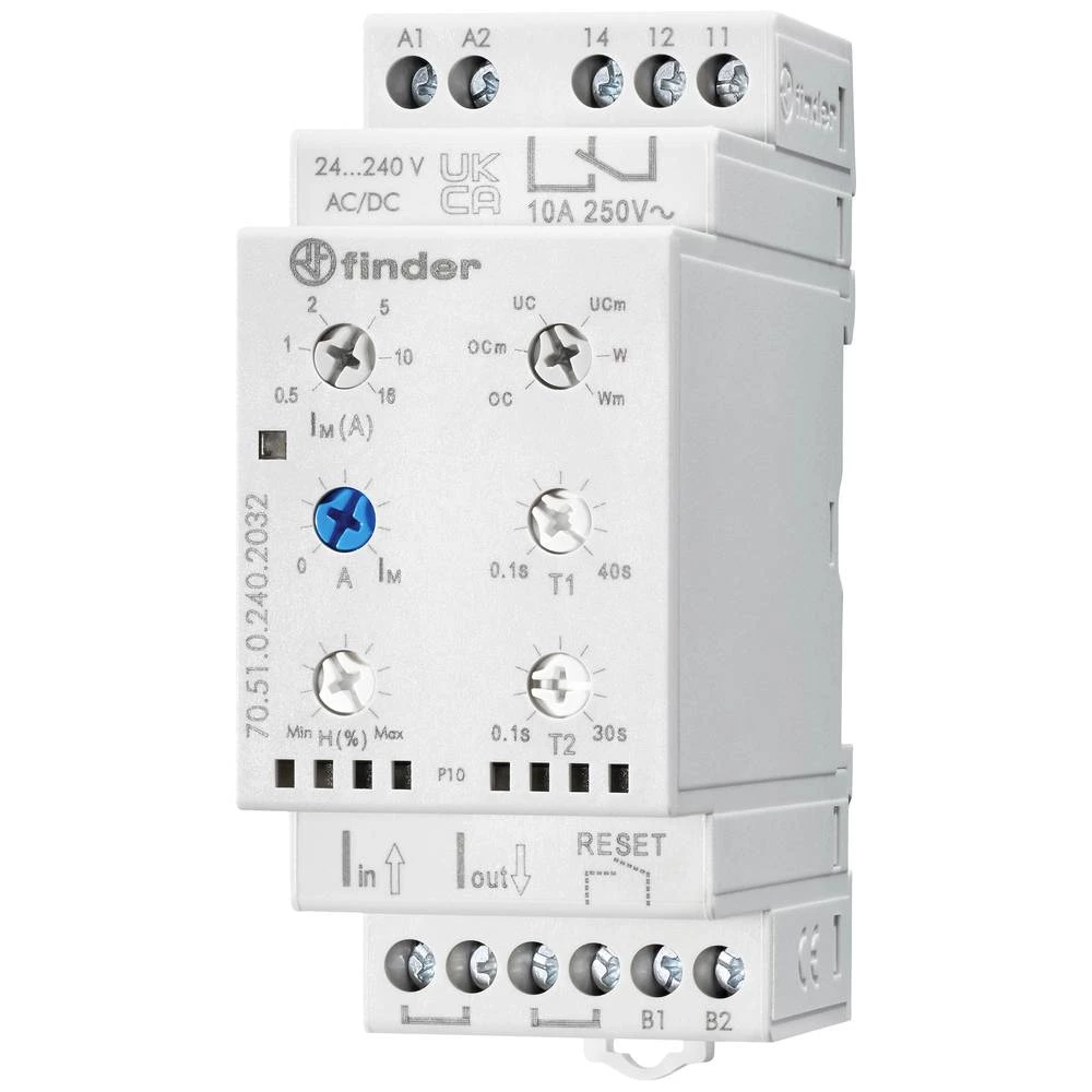 nadzorni relej 24, 24 - 240, 240 V/DC, V/AC 1 prebacivanje Finder 70.51.0.240.2032  1 St. slika