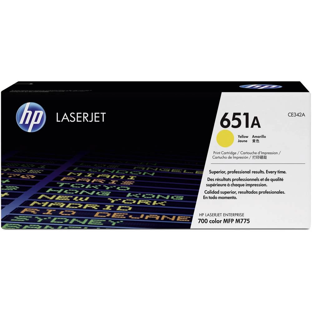 HP toner 651A original žut 16000 Stranica CE342A slika