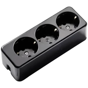 Martin Kaiser 638/sw višestruka spojna utičnica   250 V crna IP20 slika