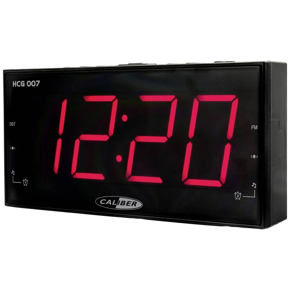 Caliber  HCG007    budilica  crna  Vrijeme alarma 2 slika
