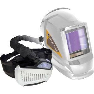 Zaštitna kaciga za zavarivače S respiratornim sustavom ventilatora Bijela GYS 5/13 AIR TRUE COLOR XXL 047846 EN 166, EN 175, EN slika
