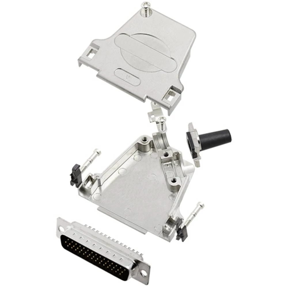 Komplet D-SUB pinskih konektora 45 ° Broj polova: 44 Lemni kup TRU COMPONENTS TCD45ZF25HDP44K 1 ST slika