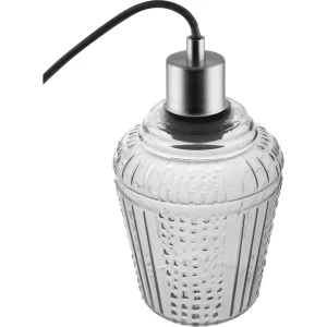 Viseća svjetiljka LED, Halogena žarulja E27 LEDVANCE Vintage Edition 1906 Carved Pendant Jar 4058075217249 Zadimljeno-siva slika