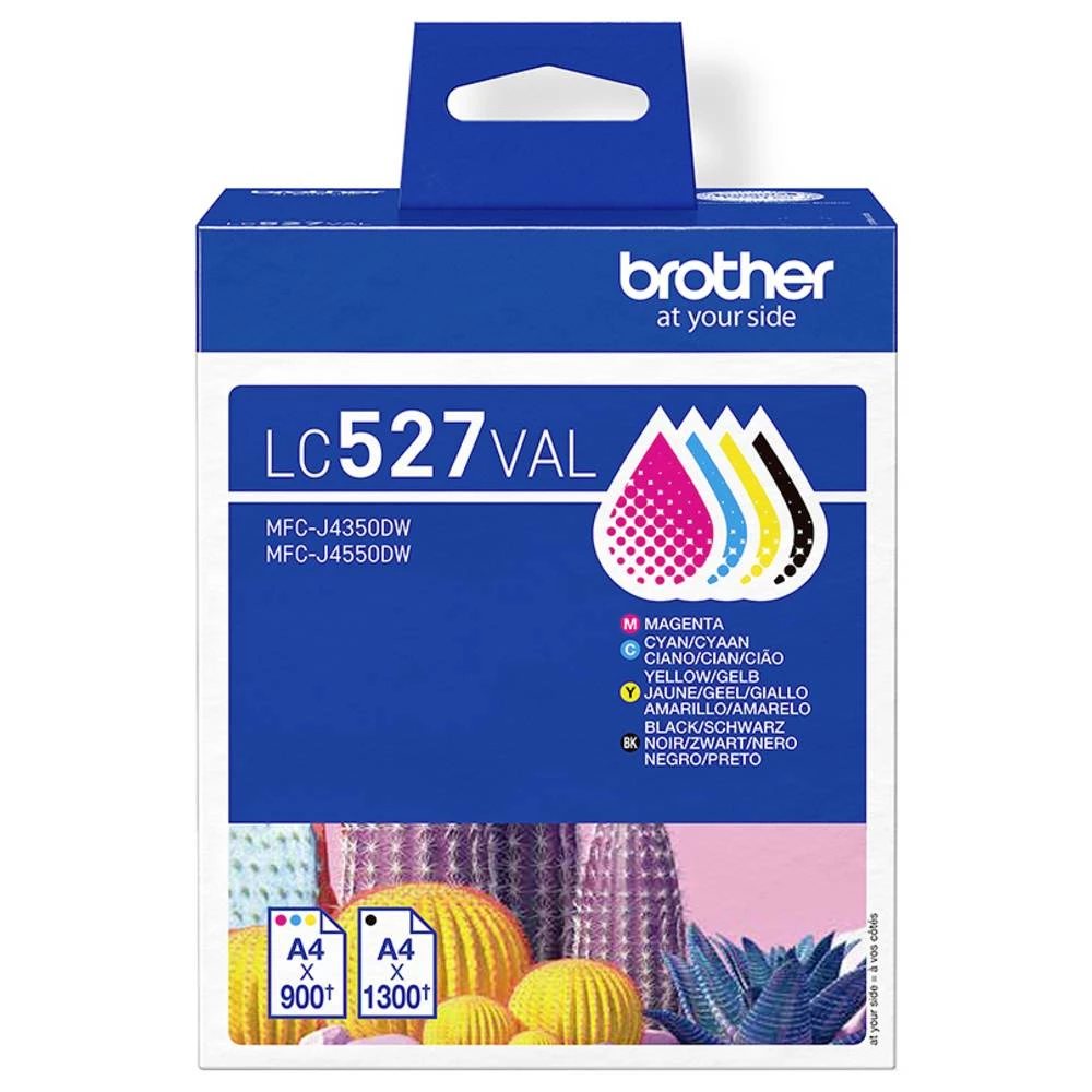 Brother tinta Brother LC527 Value Pack - 4er-Pack - Sc original kombinirano pakiranje cijan, žut, purpurno crven, crna L slika