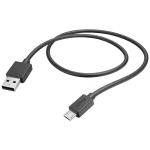 Hama USB kabel za punjenje USB 2.0 USB-A utikač, USB-Micro-B utikač 1.00 m crna 00201584