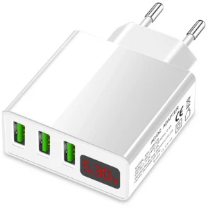 Eaxus USB-Charger stanice za punjenje za mobitel s funkcijom brzog punjenja USB bijela slika