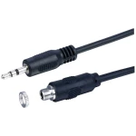 Lyndahl utičnica audio adapterski kabel [1x 3,5 mm banana utikač - 1x priključna doza za 3,5 mm banana utikač] 1 m crna
