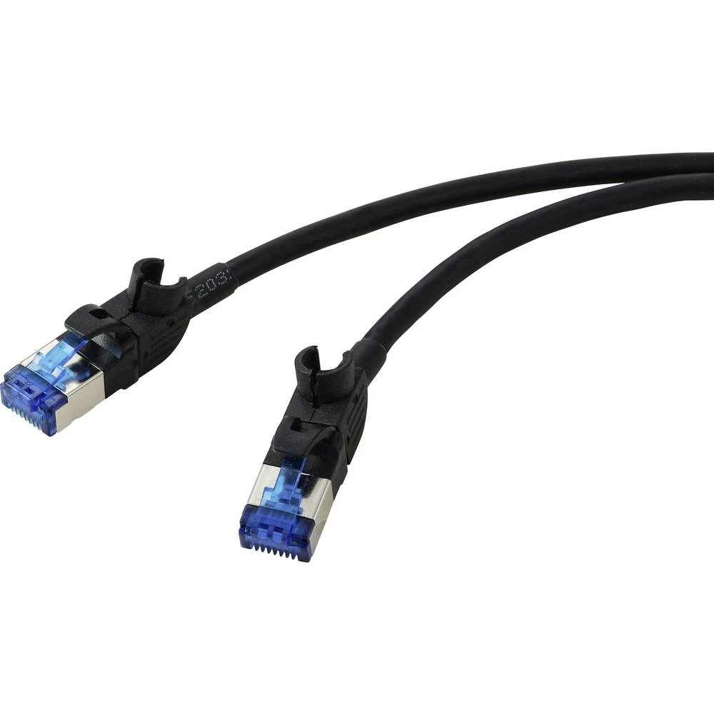 Renkforce RF-7116936 RJ45 spojnica mrežni kabel, Patch kabel CAT 6a 0.5 m siva (RAL 7035) 1 kom. slika
