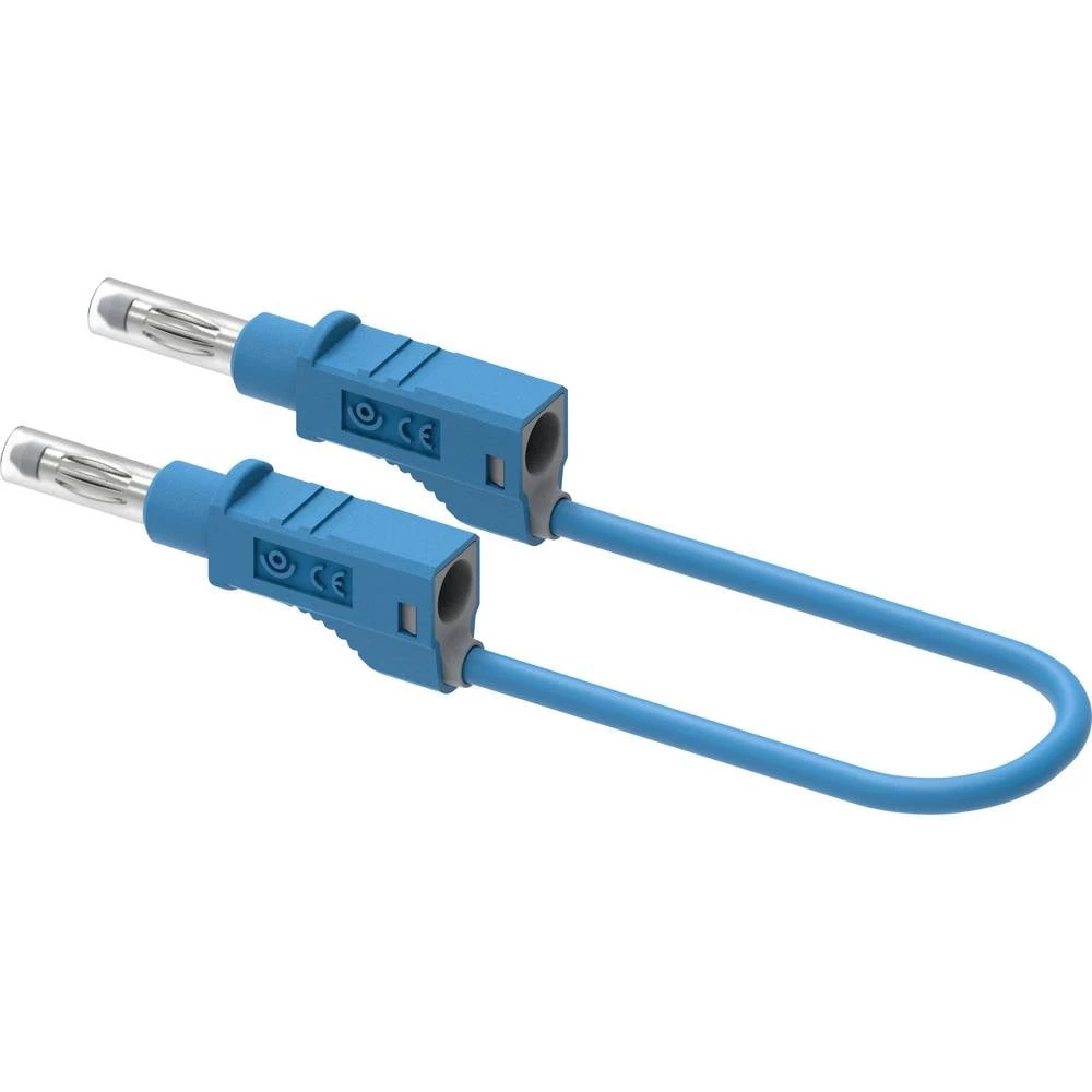 Electro PJP 2211/600V-CD1-25BL mjerni vod banana utikač 25 cm plava boja 1 kom. slika