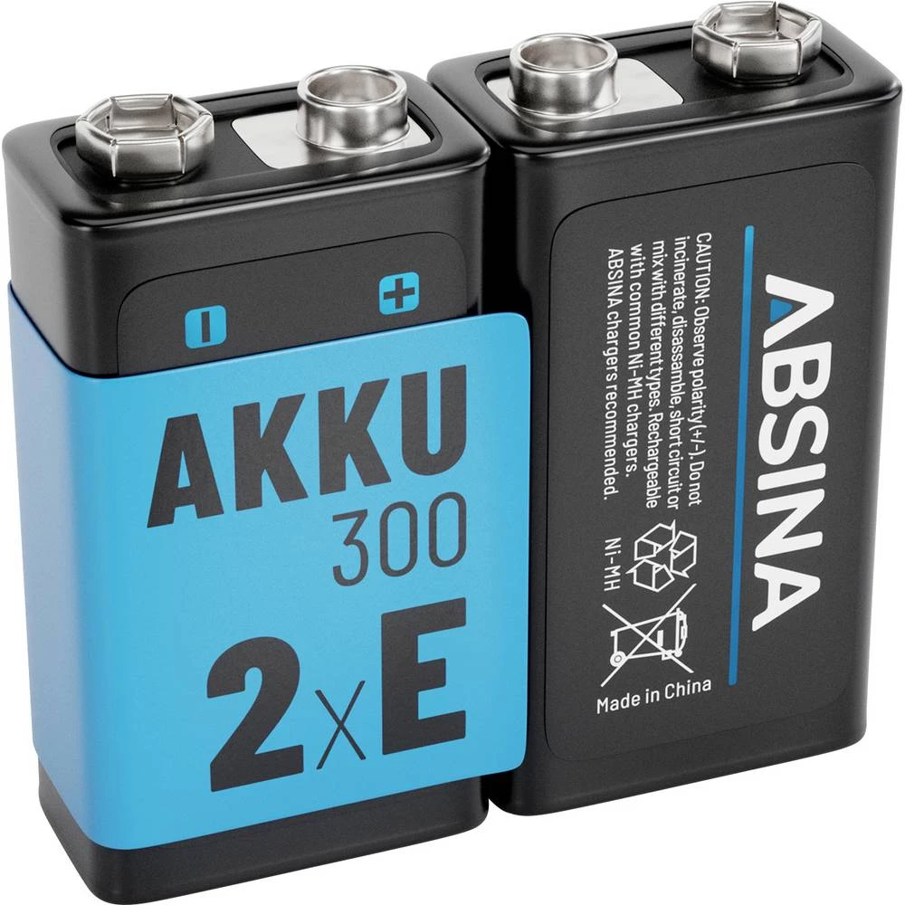 Absina 9 V block akumulator NiMH 270 8.4 V 2 kom. slika
