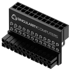 Singularity Computers struja adapter [1x 24-polni (20 + 4) električni muški konektor ATX - 1x 24-polni (20 + 4) električni ženski konektor ATX] crna slika